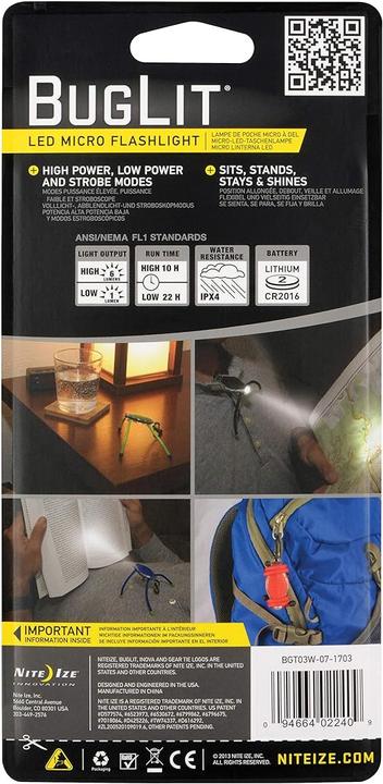 Immagine prodotto Nite Ize Buglit (14.70 cm, 6 lm)