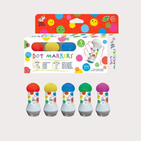 Produktbild Haku Yoka Dot Markers - 5 x Bright Colours (59CP233112) (5 Farben, 18 mm, 5 x)