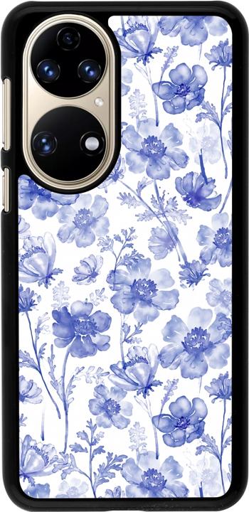 Immagine prodotto PhoneLook Copertina Primavera 23 fiori blu acquerello