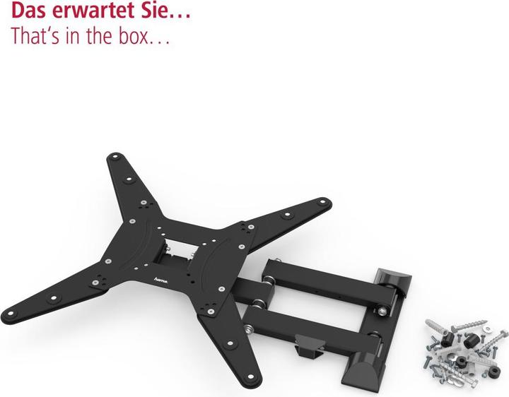 Actual product image Hama TV wall bracket (Wall, 165", 25 kg)