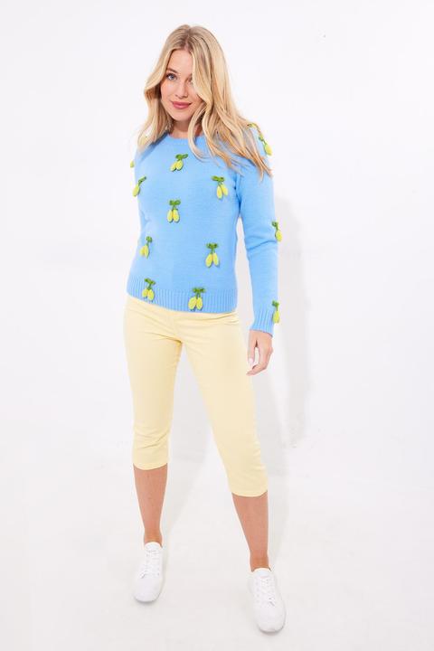 Actual product image Joe Browns 3D Lemon Knit Cardigan (36)