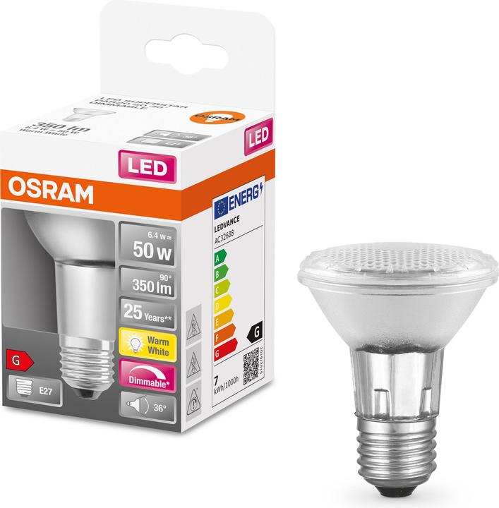 Immagine prodotto Osram Superstar Par 20 (E27, 6.40 W, 350 lm, 1 x, G)