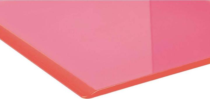 Actual product image Maul Buchstütze 10x10x13cm 3513621 transparent pink 2 Stück (10 x 10 x 13 cm)