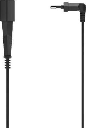 Productafbeelding Hama Verlengkabel met haakse Eurostekker, voor binnenshuis, 3 m, zwart (3 m)