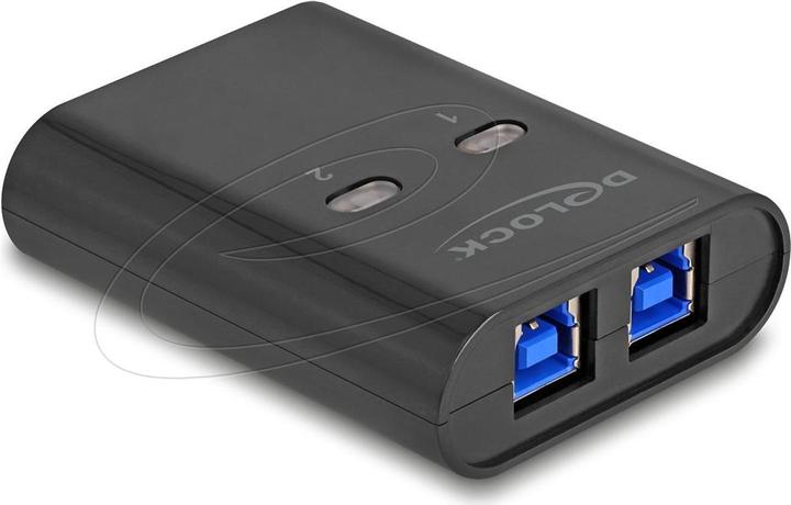 Actual product image Delock USB 5 Gbps switch for 2 PCs on 1 device