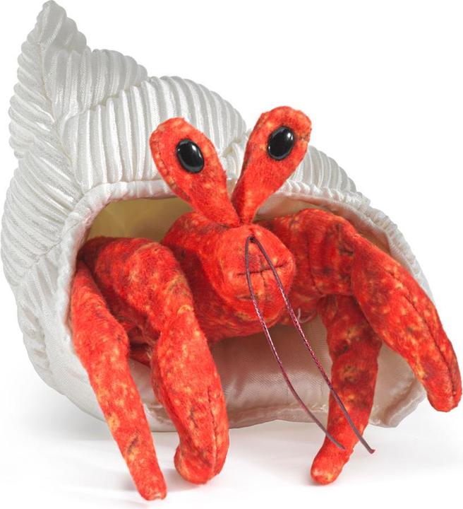 Actual product image Folkmanis Finger puppet hermit crab