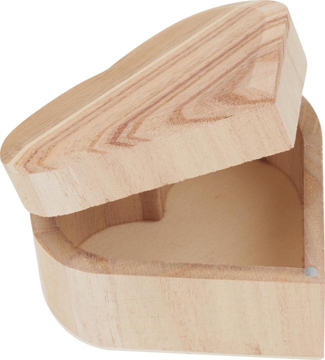 Image du produit VBS Coffret en bois "Coeur", bois brut