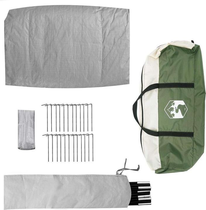 Produktbild VidaXL Familienzelt Tipi Grün 10-Personen Wasserfest (7.40 kg, 9+ Personen)