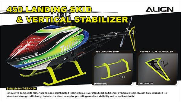 Produktbild Align 450 Landegestell, fluoreszierend gelb