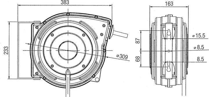 Produktbild Planeta Schlauchaufroller L-275-152, 15m