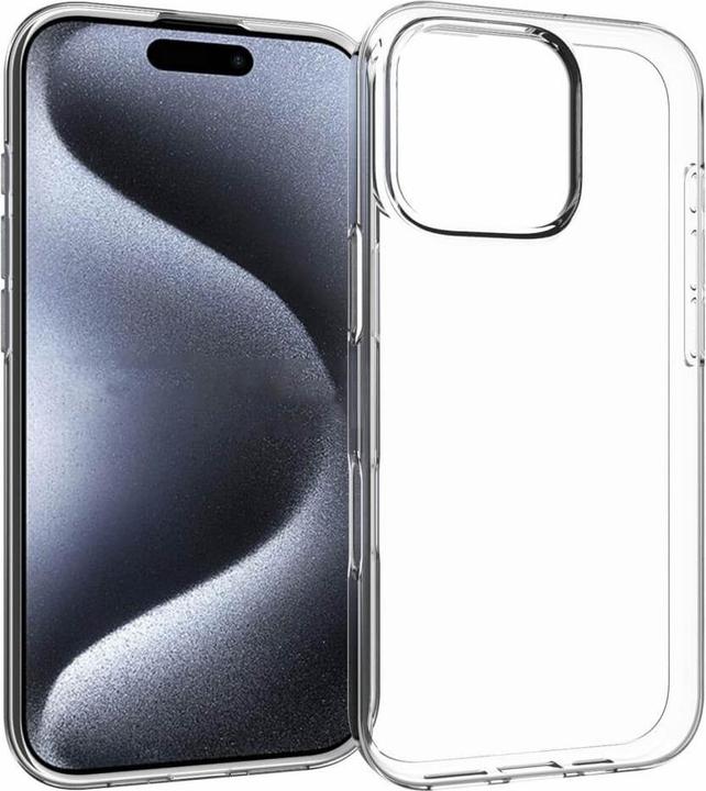 Cover-Discount iPhone 16 Pro Max - Custodia in gomma siliconica trasparente (Apple iPhone 16 Pro Max)
