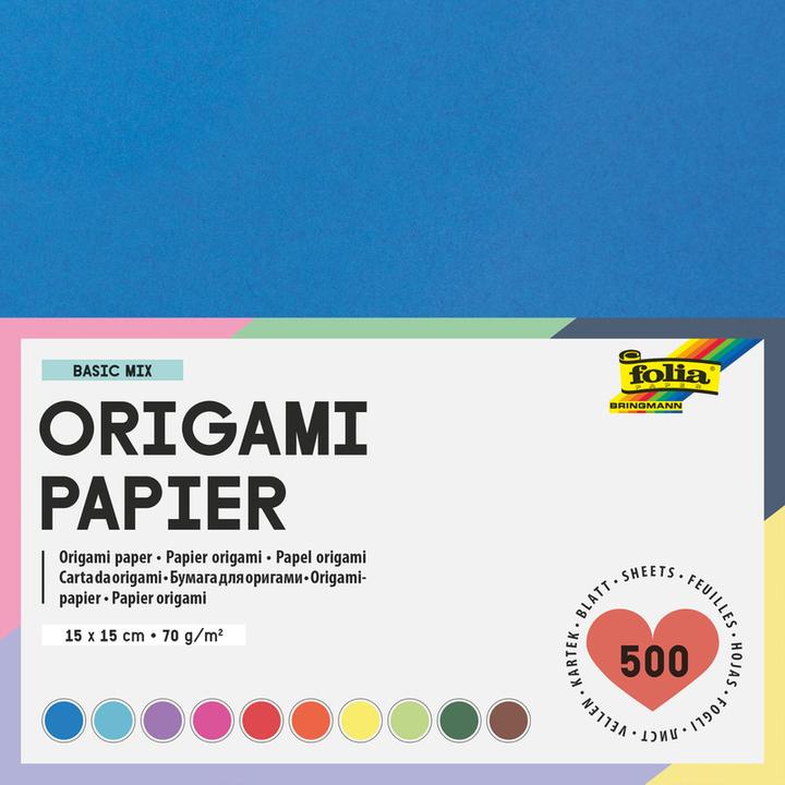 Magni Dépliants 15x15cm 500 feuilles 10 couleurs (70 g/m², 1 x)