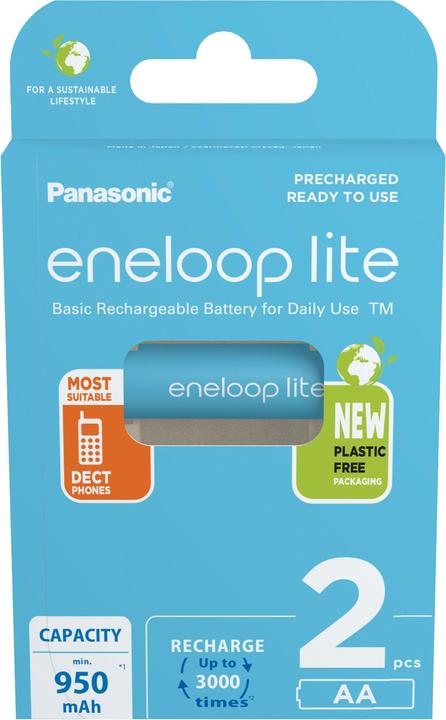 Actual product image Panasonic eneloop Lite (2 pcs., AA, 950 mAh)