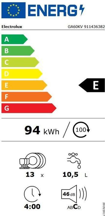 Energie-Label Electrolux Ga60kv