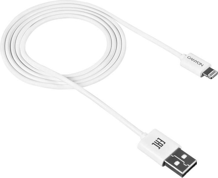 Produktbild Canyon CNE-CFI1W lightning cable White (1 m, USB 2.0, 5 W)