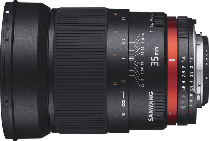 Image du produit Samyang 35mm f/1.4 Canon EF AE (Canon EF-S, Canon EF, APS-C / DX, Plein format)