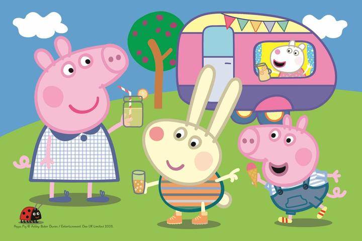 Actual product image Trefl Puzzle Peppa Pig: Camping 54 pieces (54 pieces)