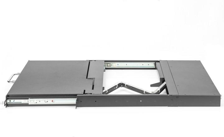 Produktbild Digitus Modulare HD LCD TFT Konsole, TR Tastatur mit 1 Port KVM, TR-Tastatur, RAL 9005 schwarz