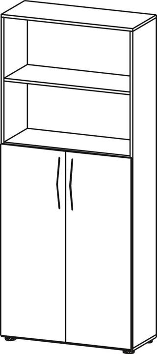 Produktbild Hammerbacher Basic (80 x 34.5 x 188 cm)