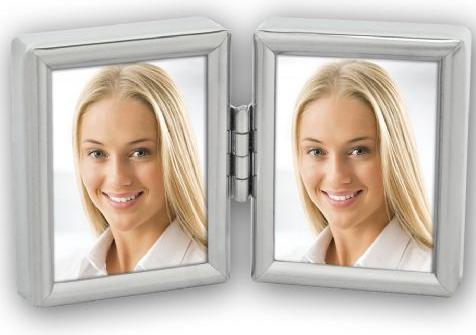 Produktbild ZEP Bilderrahmen 8735DL Silver 2x 3,5x4,5 cm für 2 Passbilder (3.5 x 4.5 cm)