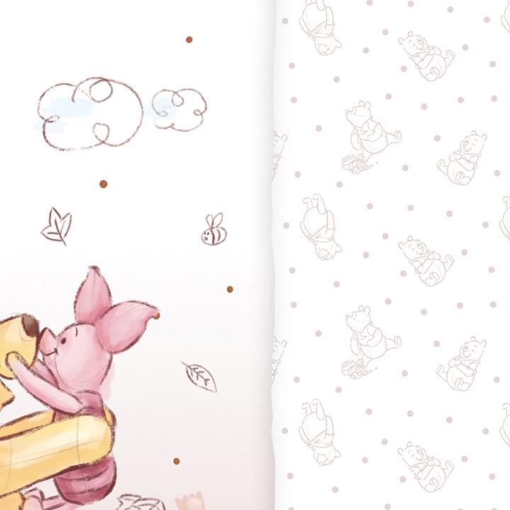 Actual product image Herding Reversible children's bed linen "Winnie the Pooh"