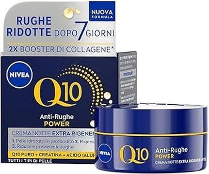 Actual product image NIVEA Q10 Anti-Wrinkle Power Night Cream Extra Regenerating 50 Ml (50 ml, Night cream)
