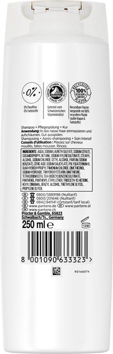 Produktbild Pantene Glatt & Seidig 3in1 (250 ml, Flüssiges Shampoo)
