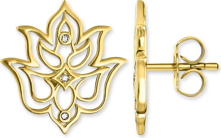Thomas Sabo Stud earrings lotus flower ornamentation (Silver)