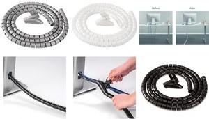 Actual product image Fellowes Cable bundler Cable Zip, silver, length: 2.0 m Cable routing and protection system, diameter: 20 mm (Cable hole, 20 cm)