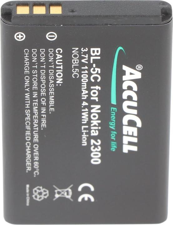Actual product image XCell Battery Avus MMDR 12, V2 Nokia BL-5C, 1000059, BS-16, MP-S-A1