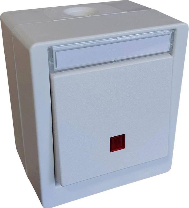 N&L Elektrotechnik N & L 27715 Kontrollschalter Komplett Aufputz Weiss