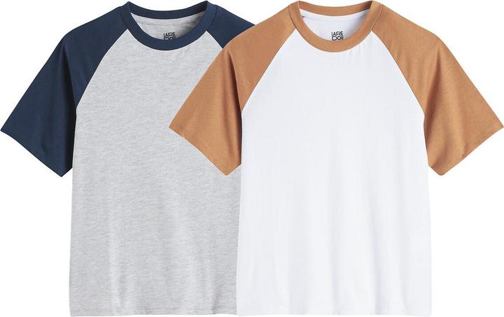 Produktbild La Redoute Collections 2er-Pack T-Shirt mit kurzen Ärmeln (102)