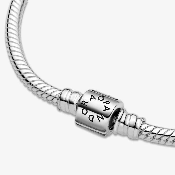 Produktbild Pandora Armband Moments Barrel Clasp Snake (18 cm, Sterling-Silber)