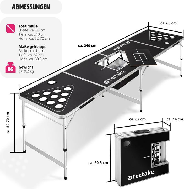 Image du produit tectake Table à bière