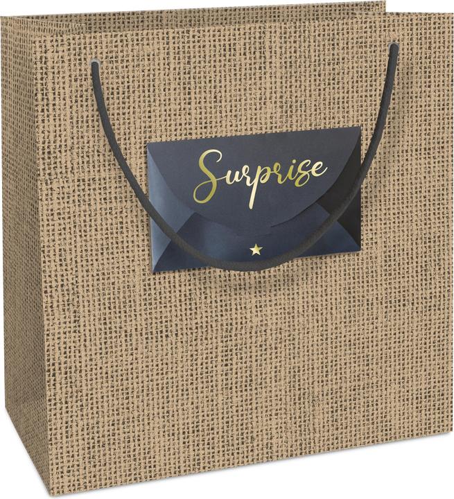 Produktbild Zishka Tragetasche Weihnachten Kraftpapier Jute mit Geldbrief (Geschenktüte)