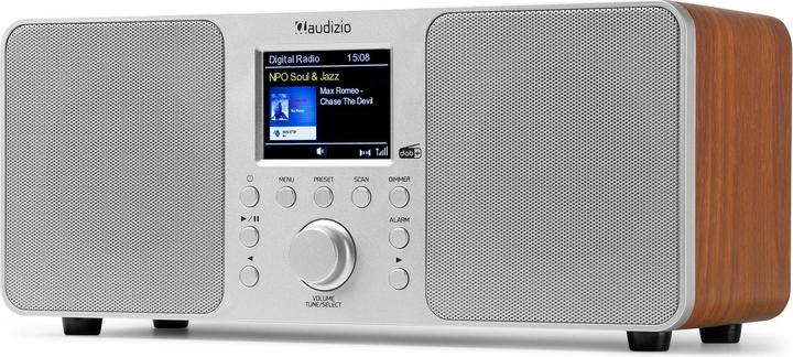 Produktbild Audizio DAB+ Radio Genua Silber, Radio Tuner: FM, DAB+ (DAB+, FM, Bluetooth)
