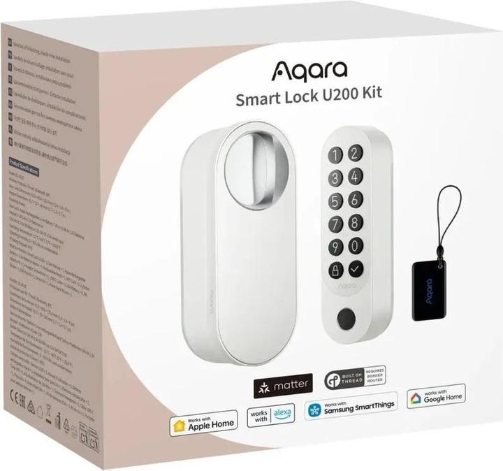 Actual product image Aqara Smart Lock U200 (Fingerprint, Smartphone, Electronic numerical code, Key card)