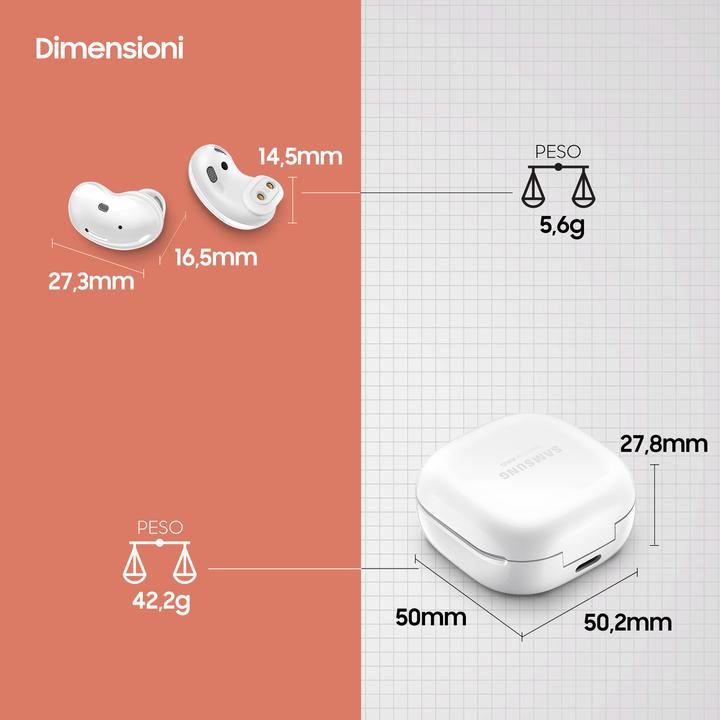 Immagine prodotto Samsung Galaxy Buds Live (ANC, 4.50 h, Senza fili)