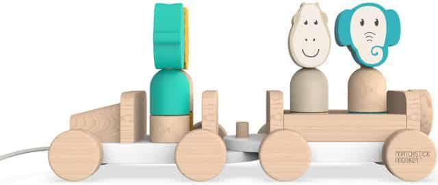 Produktbild Matchstick Monkey Holz-Spielzeug Safari Jeep