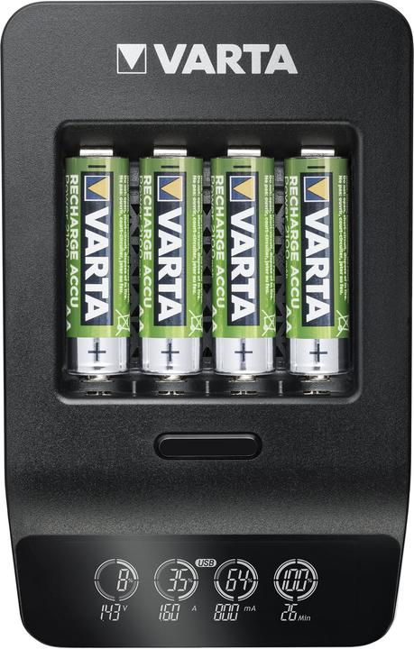 Actual product image Varta LCD Smart Charger+ (1 pcs., AA, 2100 mAh, Battery + charger)
