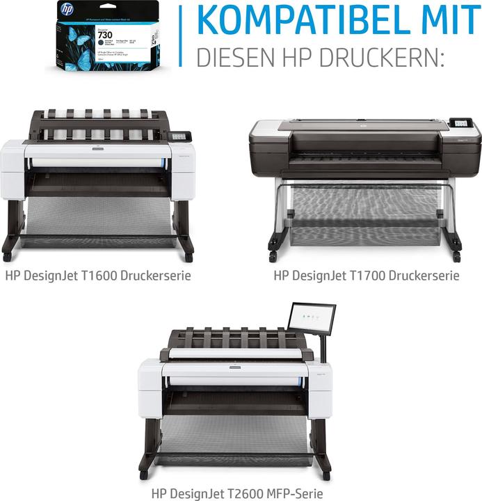 Produktbild HP Tintenpatrone 730 (GY, LBK)