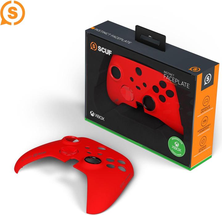 Actual product image Scuf Instinct Faceplate Kit - Red FP, Red Ring, Red Hybrid D-Pad