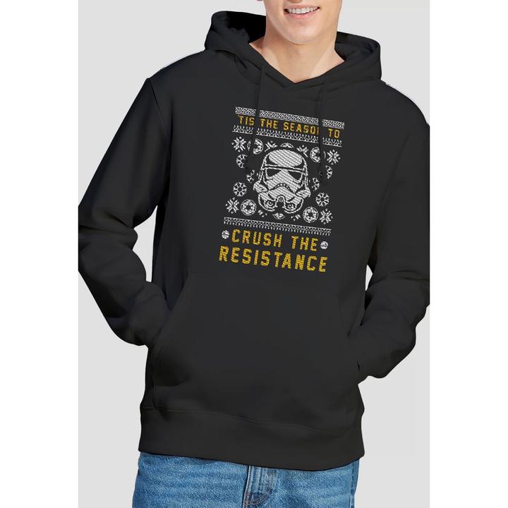 Immagine prodotto Star Wars Crush The Resistance This Christmas Felpa con Cappuccio Uomo (XL)