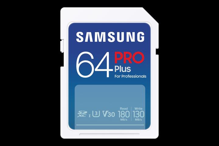Image du produit Samsung PRO Plus (64 Go, SDXC, U3, UHS-I)