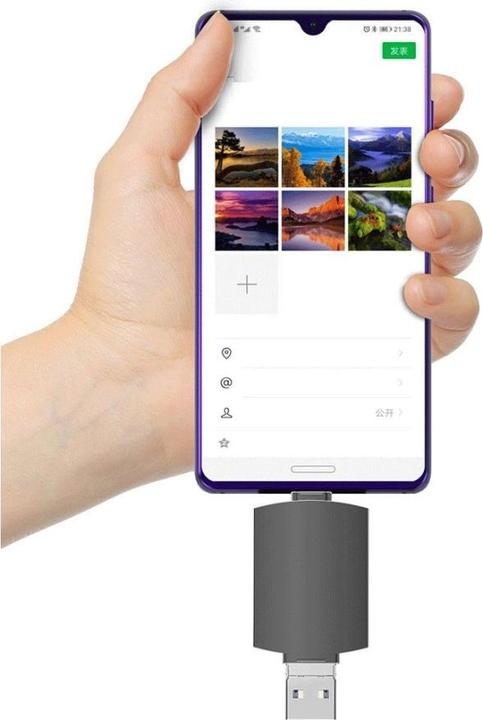 Produktbild PowerGuard 6-in-1 OTG Cardreader Adapter (USB Typ C, USB-A, Lightning, SD Karte)