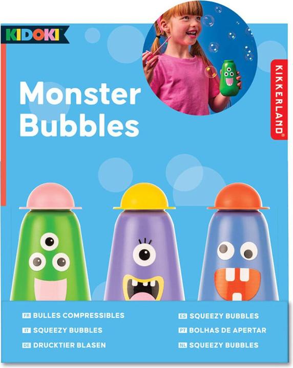 Produktbild Kikkerland Kidoki Monster Bubbles - (KID53-A)