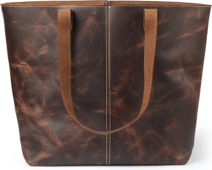 Only-Bags.Store Ledertasche, handgefertigte, langlebige und qualitativ hochwertige Laptop-Schultertasche, Tasche