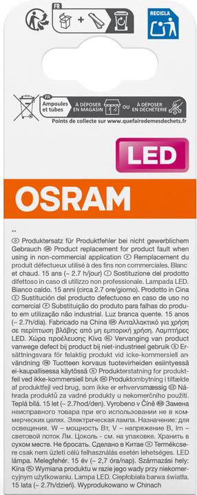 Energie-Label Osram Led Star R50 (E14, 4.30 W, 345 lm, 1 x, F)