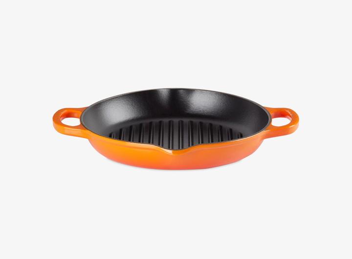 Image du produit Le Creuset Poêle à griller Signature Ø 26cm, ronde (25 cm, Poêle à grillades, Fonte, Émail)
