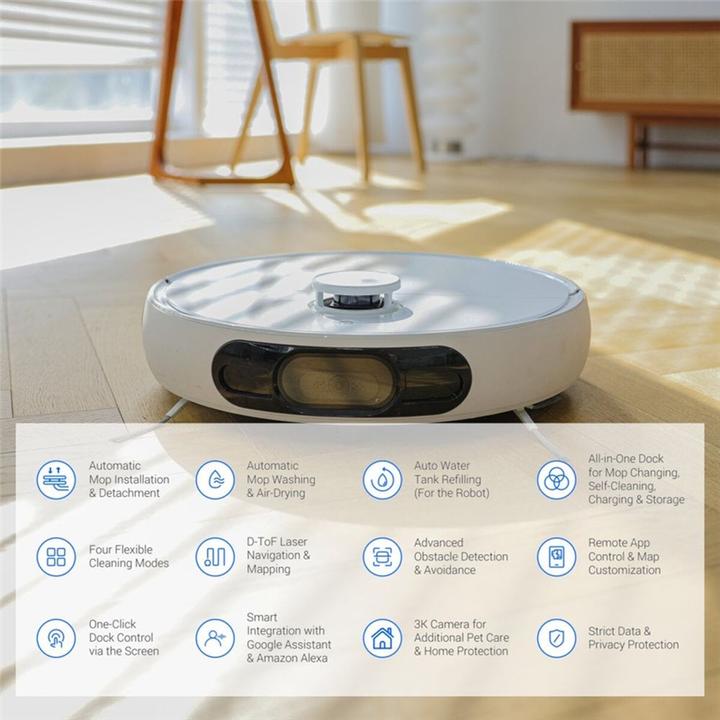 Actual product image EZVIZ RS2 Robot Vacuum & Mop Combo (Vacuum mopping robot)